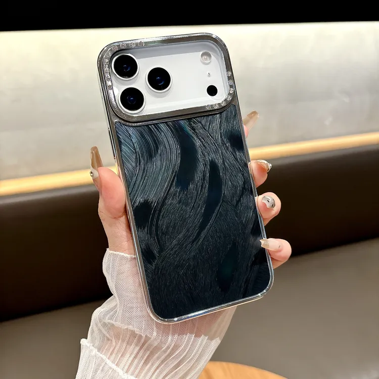 适用iPhone17pro手机壳流苏镶钻苹果十七时尚羽纱苹果17PM高级感