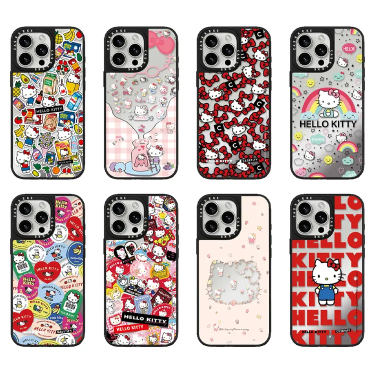 雅天立新款凯蒂系列合集适用苹果16PRO镜面手机壳iPhone15/14套13