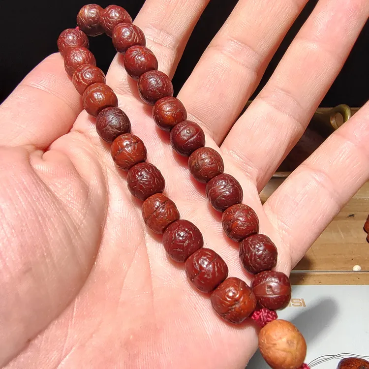 8003尼泊尔凤眼菩提老型手串。尺寸9mm 天然高庄精修老型