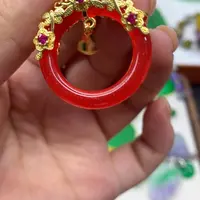 颈饰未镶嵌翡翠吊坠