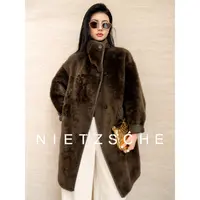 尼采 直营｜小太阳拉贡｜殿堂级西班牙进口皮毛一体皮草外套57223