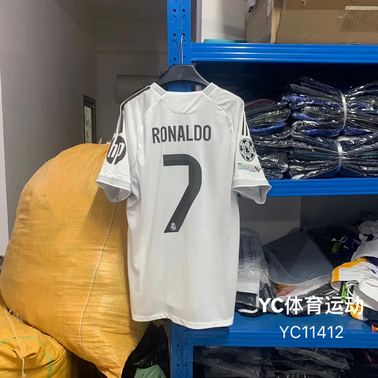 2526皇马主场球衣球员版5号贝林厄姆巴佩C罗球迷版欧冠版足球服