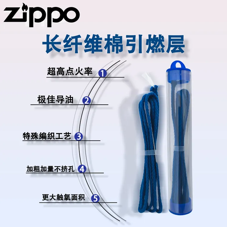 煤油超导棉芯线油绳带引针便携灯芯吸油 通用ZP打火机OBF087ZM