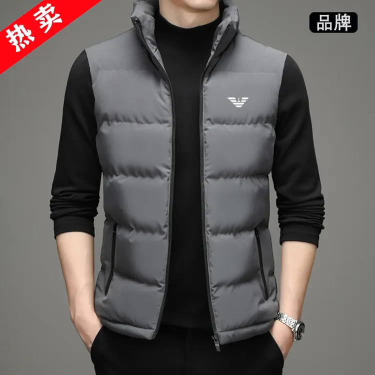 品牌男士马甲棉服春秋冬季2025新款休闲棉衣外套加厚保暖背心坎肩