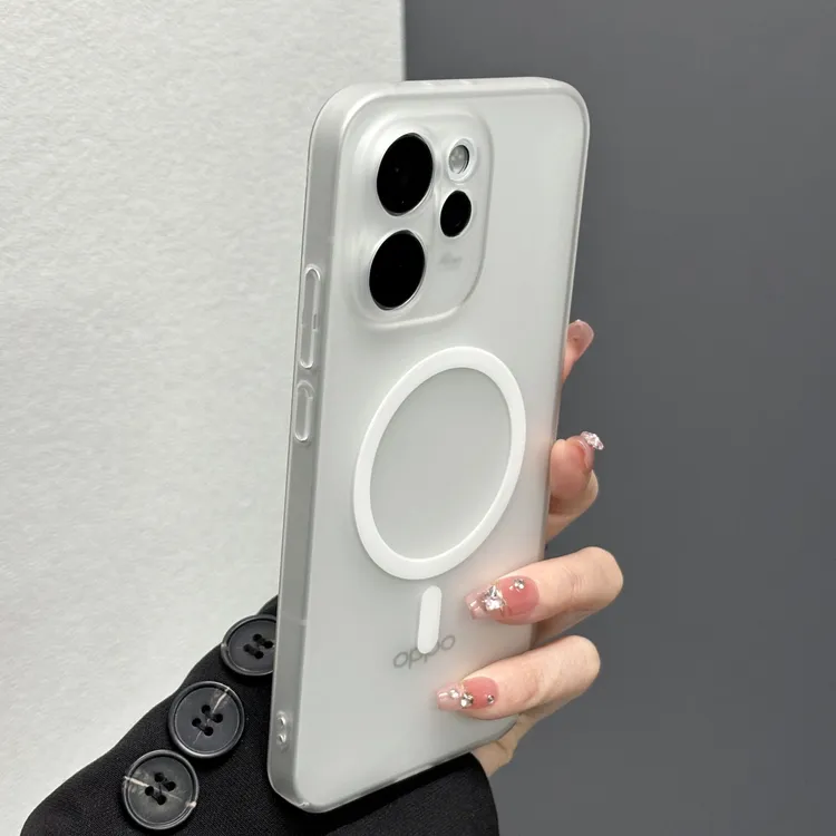 超薄肤感磨砂适用opporeno15pro手机壳reno14pro简约半透明防摔壳