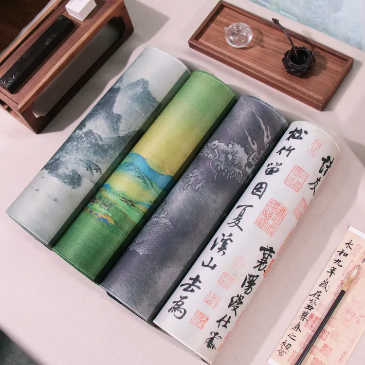 【国风桌垫】书画鼠标垫创意书法书桌垫防滑毛毡宣纸纹理清晰质地