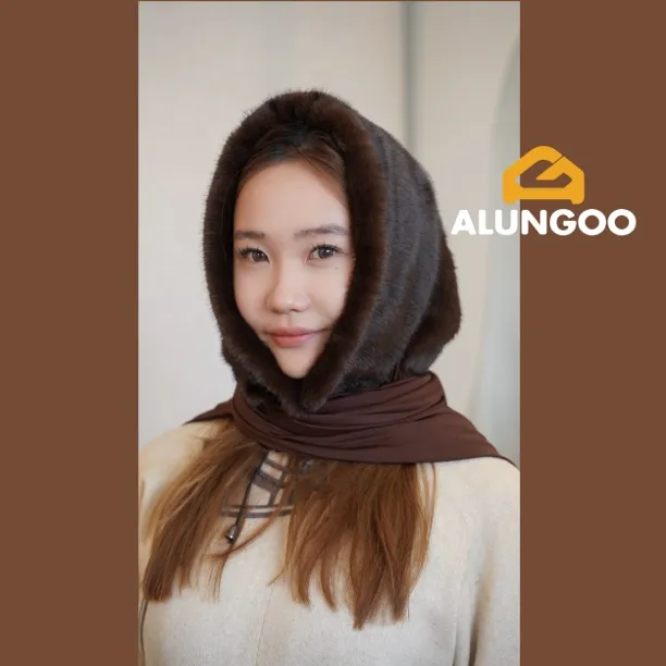 【仿毛头巾帽】搭配蒙古袍 冬季保暖头巾帽 百搭帽子