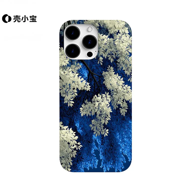 拼色花朵适用苹果15pro手机壳iphone16promax小众14个性13pro/12p
