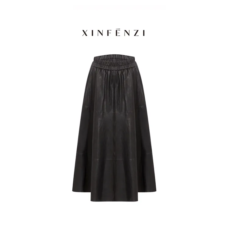 【漫舞】XINFENZI 新西兰超薄植鞣绵羊皮半裙伞裙 51182