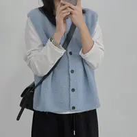 美芽 9月27日10:30am直播上新 【蓝泡泡】蓝色韩系百搭毛衣马甲