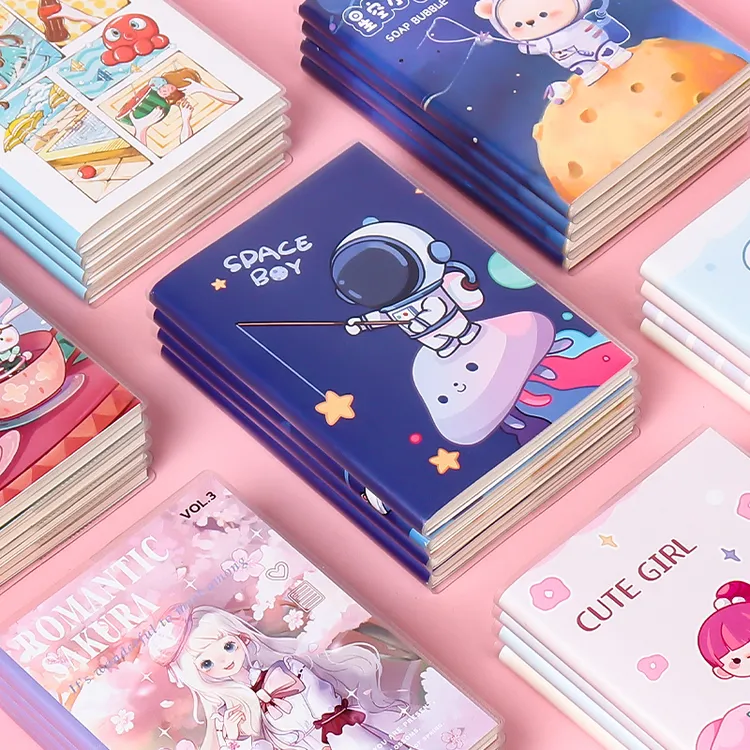 学生小本子便携式随身小号64K记事本小学生日记本手帐本口袋本