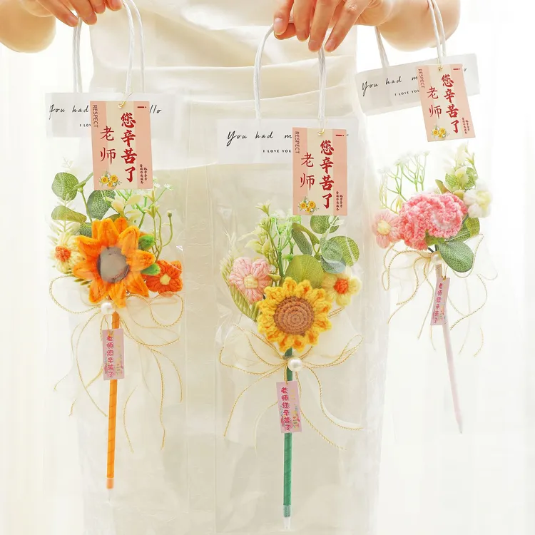 贺卡小学男女花束教师节礼物幼儿园老女老师教师节礼物20厘米贺卡