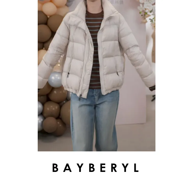 BAYBERYL老贝小火炉经典立领短保暖轻软羽绒服YRF2J0522