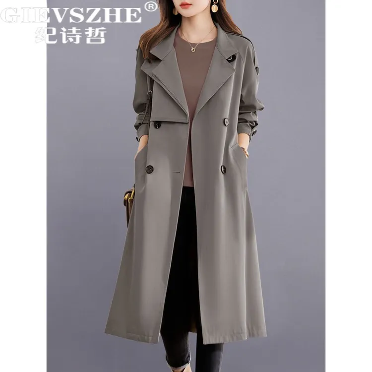 纪诗哲女装英伦风轻奢高级感风衣外套女款时尚休闲新款百搭外衣