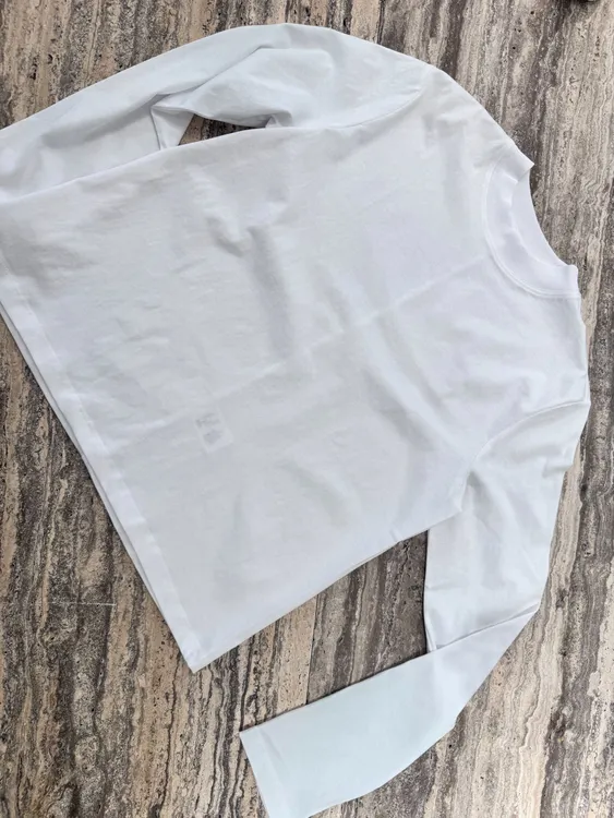 圆领女套装极简风明线休闲T恤长袖