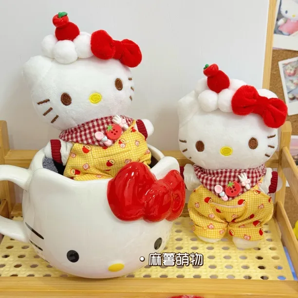 苹果背带裤kitty包包挂件hellokitty毛绒挂件