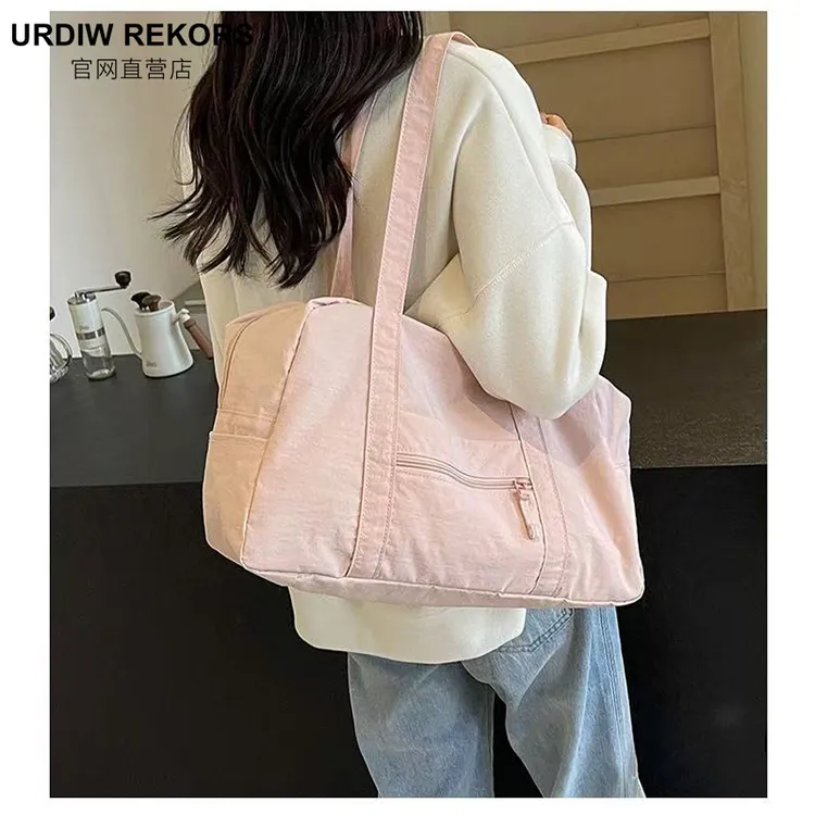 URDIW REKORS韩版尼龙休闲轻便大容量手提行李包电脑包通勤托特包