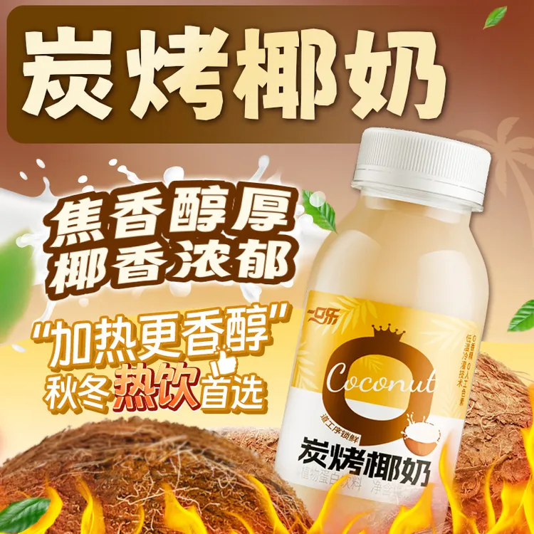 禅宝一口乐碳烤椰奶东南亚椰肉鲜榨椰汁早餐植物蛋白饮料JY