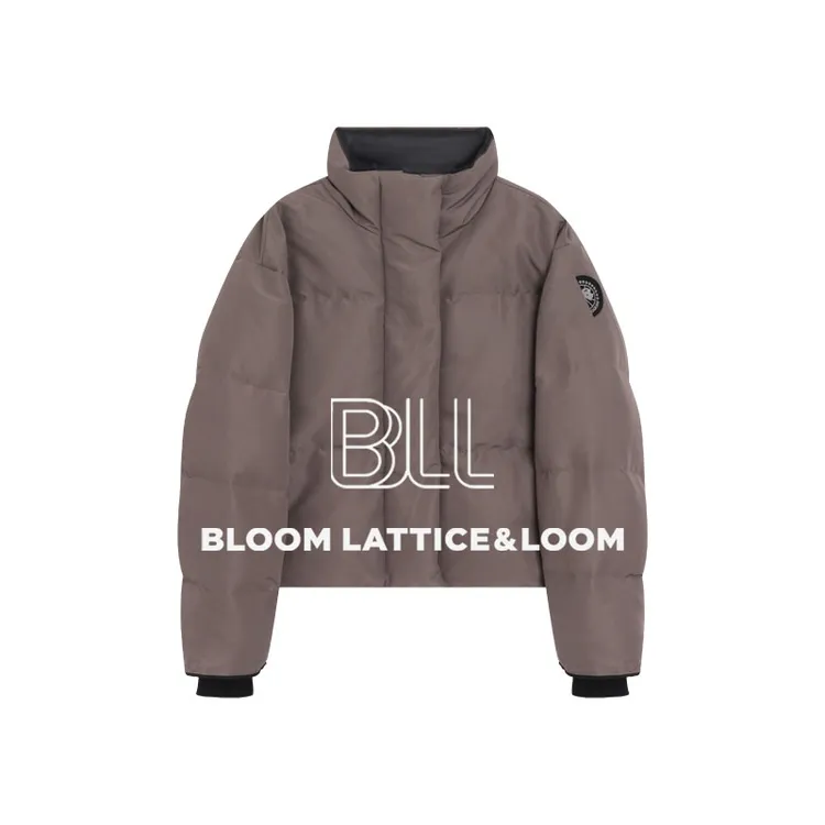 PCNY「杏仁拿铁」不理理秋季新款小众女装时尚洋气保暖立领短款羽绒