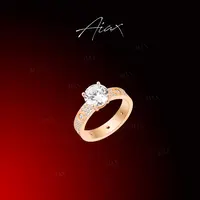 925银合成锆石戒指 AIAX 五一新品轻奢首饰高级感极简戒指TSS6930