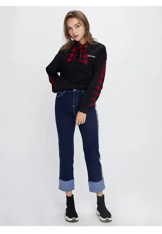 cache专柜正品英伦学院风拼接棉质加绒春秋外套女晚宴场合女装