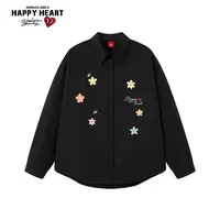 【查尔斯桃心】 印花纯棉衬衫长袖男女同款宽松DY5321192T
