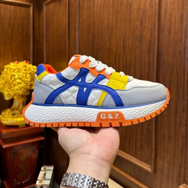 EC冬季新款男士厚底时尚百搭增高运动休闲低帮阿甘鞋