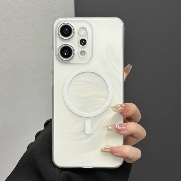 肤感磨砂适用opporeno14手机壳磁吸超薄Reno14Pro/13简约防摔硬壳