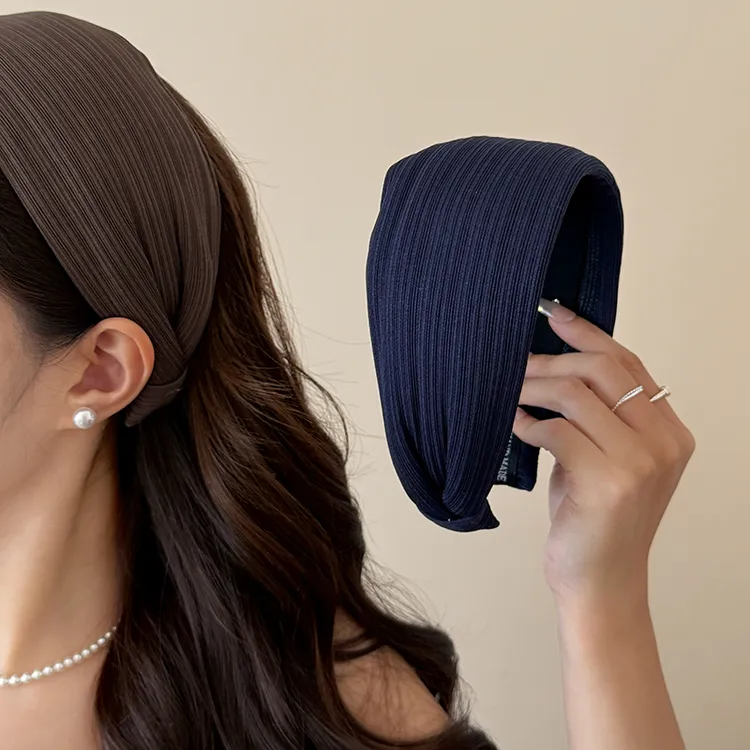 加厚版！ 韩版条纹宽边发箍女不压头发高颅顶头箍发卡日常外戴发饰