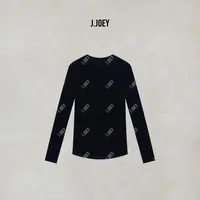 J.JOEY“100莱赛尔”极简风薄款百搭简约纯色休闲宽松内搭T恤 0440