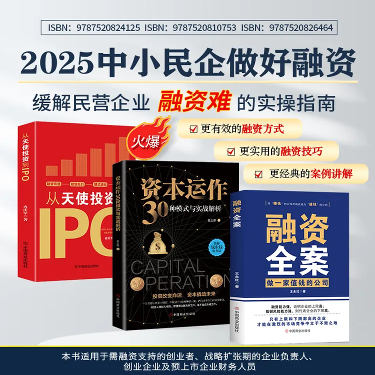 资本运作30种模式+融资全案+从天使投资到IPO+八大底层逻辑