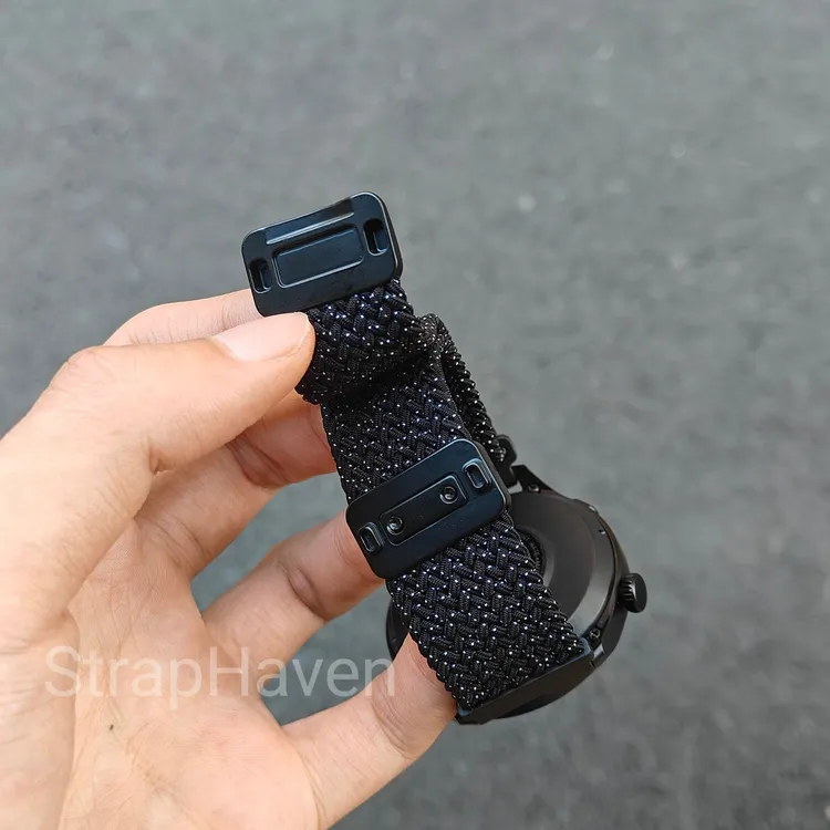 尼龙编织表带适用于华为手表GT5pro/4磁吸扣watch5弹力FIT4运动