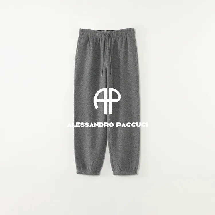 AP洛哥44246KC【单独裤子】绵羊毛缩绒抓绒松紧系带腰休闲裤/女装