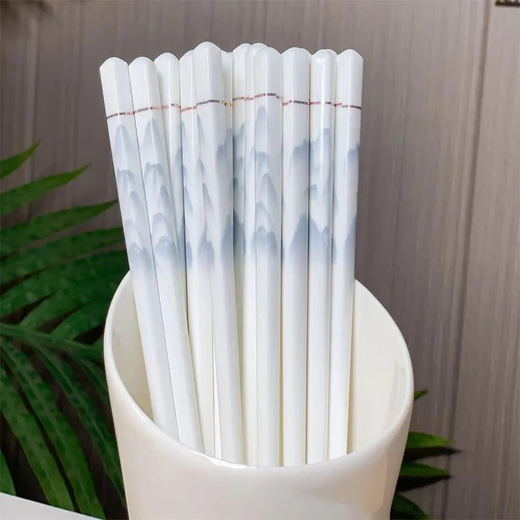 陶瓷筷子景德镇正品食品级家用高档抗菌防霉耐高温2025新款防滑摔