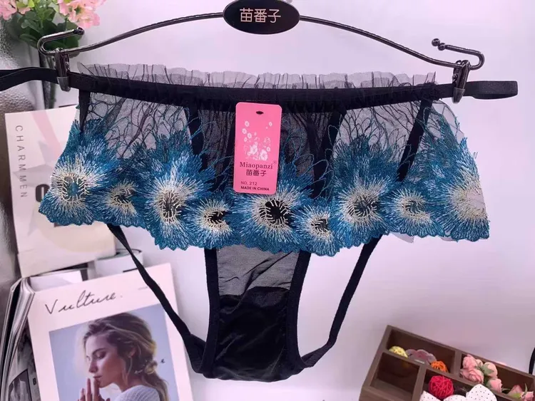 可爱风混色低腰透气女三角黑色舒适打底内裤中腰蕾丝欧若动感风