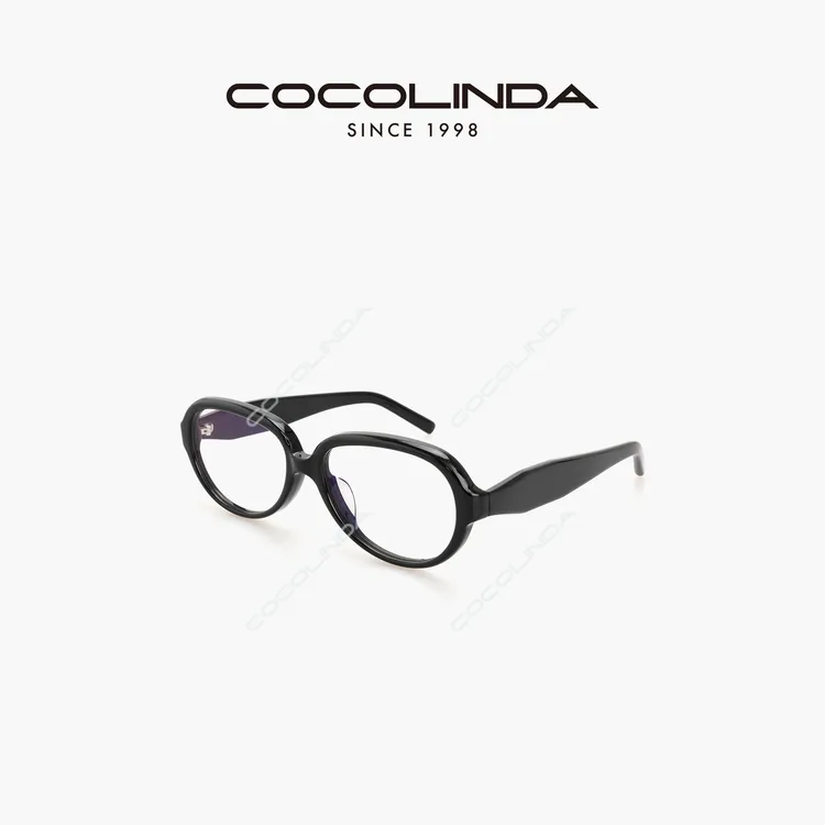 COCOLINDA | 马吉复古黑色平光眼镜 T恤YJ4009