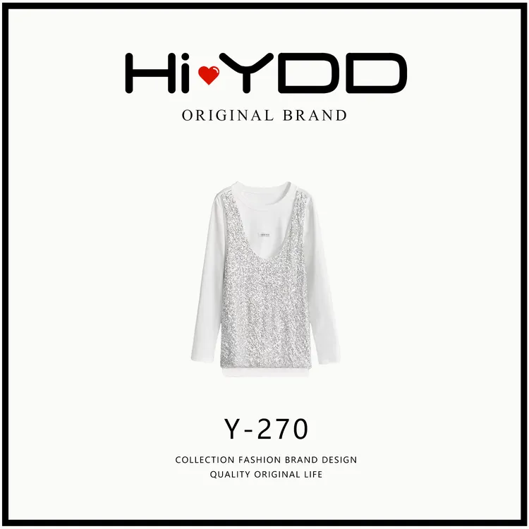 YDD•「Y-270」早春新款简约宽松时尚休闲女装百搭上衣XZ-8160