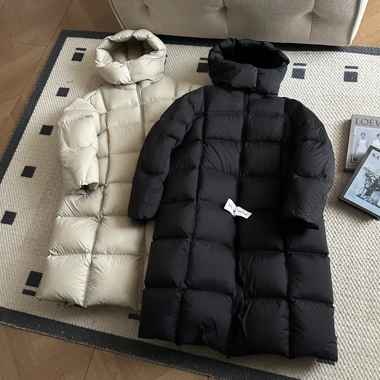 【米可家】【棉被款】可溯源90白鸭绒安心绒长款羽绒服8958