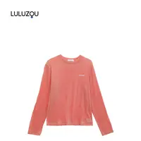 吸汗染色圆领女长袖吸湿排汗T恤秋冬时尚打底衫套头11528