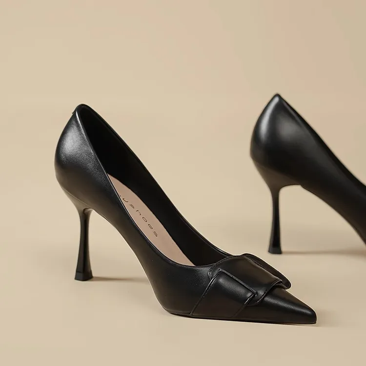 米兰【设计师】驭瑛☆跟高4-6-8CM/秋性感风细跟高级感单鞋高跟鞋女
