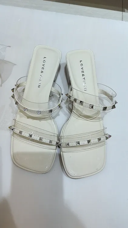 平底方头一字型粗跟一字拖休闲百搭韩版细跟T型夏季凉拖鞋舒适