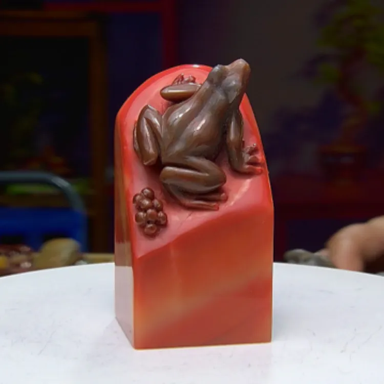 寿山石，呱呱生财