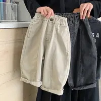 儿童裤子2025秋季新款韩版男童宽松明线休闲裤男孩长裤百搭潮