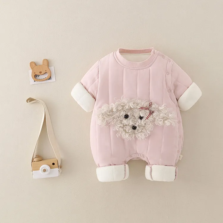 童泰【断码】小狗加厚400外出服夹棉保暖婴儿宝宝闭档加厚幼儿冬款