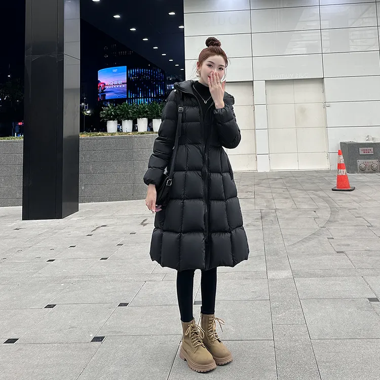 【青货】小个子羽绒服女中长款2025新款爆款正品收腰显瘦