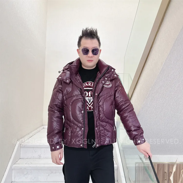 冬季款JCDC白色刺绣轮廓男士高档奢侈品男款加倍保暖户外羽绒服