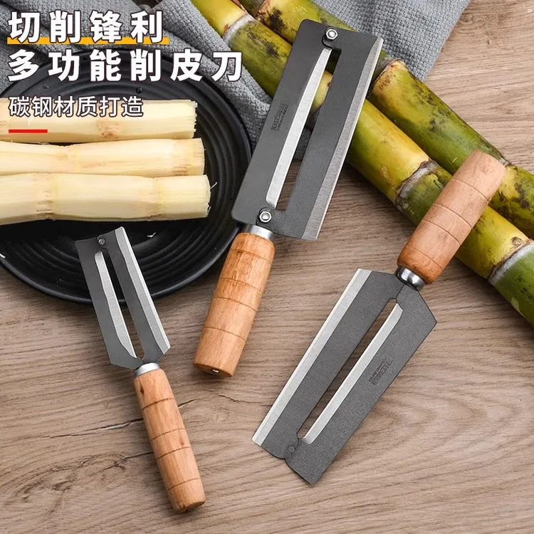 不锈钢甘蔗刀莴笋菠萝专用削皮刀多功能刮皮刀水果南瓜老式削皮器