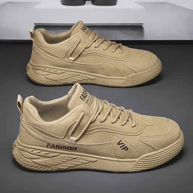 2025夏季新款爆款增高的防滑低帮运动鞋复古潮鞋时尚劳保鞋工装鞋