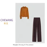 【毛衣套装】秋冬季高档新款两件套设计感时装女装4956[SY]