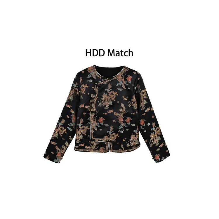 HDD- "国风序列" 女款中式定制修身气质国风夹棉外套 Y9993